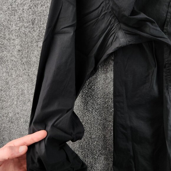 Dolce Gabbana 16 Point Black Solid Men Long Sleeve Button Up Shirt Adult - Picture 14 of 16